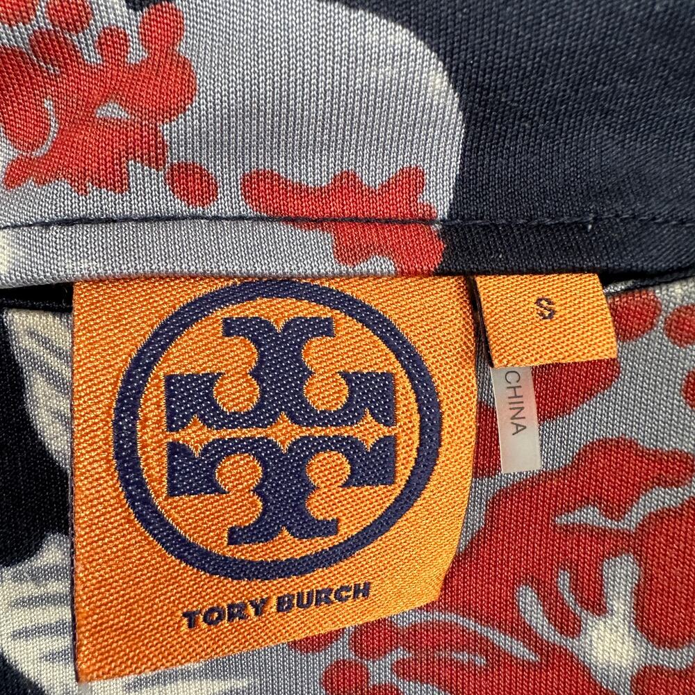 Tory Burch Silk Floral Knee Length Sheath Dress Women Size SMALL 3/4 Sleeves - Picture 5 of 10